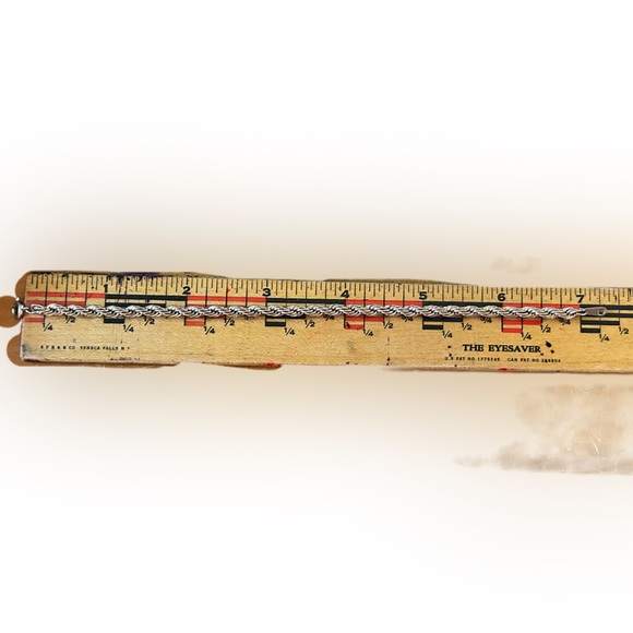 Heavy Golden Rope Chain Bracelet 7 Inch - Picture 2 of 2